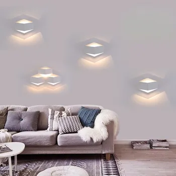 

LED modern simple fashion creative living room bedroom bedside study room aisle staircase wall lamp