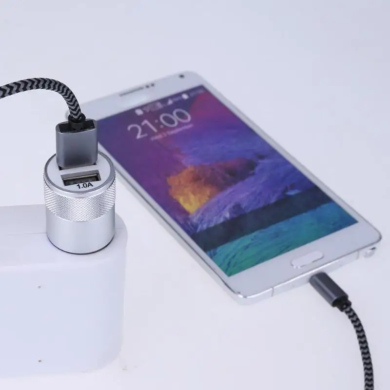 Автомобильное зарядное устройство с двумя USB портами 2 1 А|Зажигалка| |
