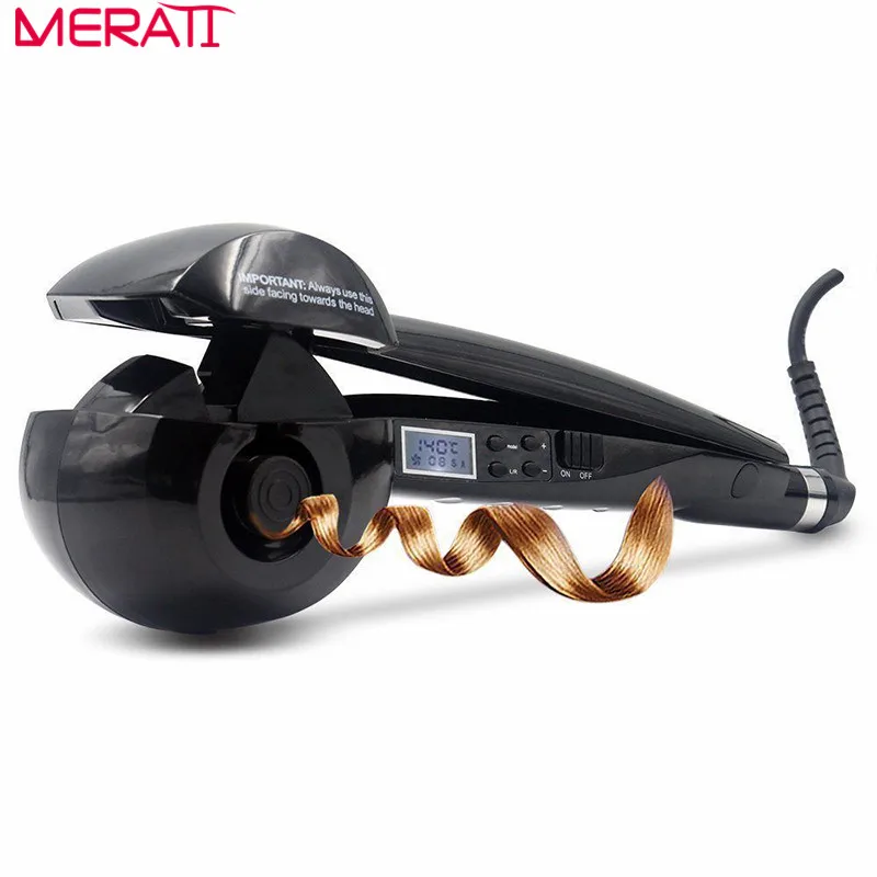 

2017 Professional Automatic Adjustable Hair Curler with LCD Screen Hair Curling Iron Rotating Hair Care Styling Tools
