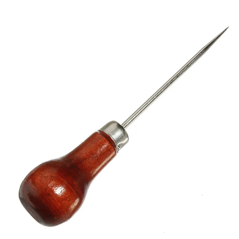 2PCS Cloth Awl Tool Pin Overstitch Sewing Punching Hole Maker Leather