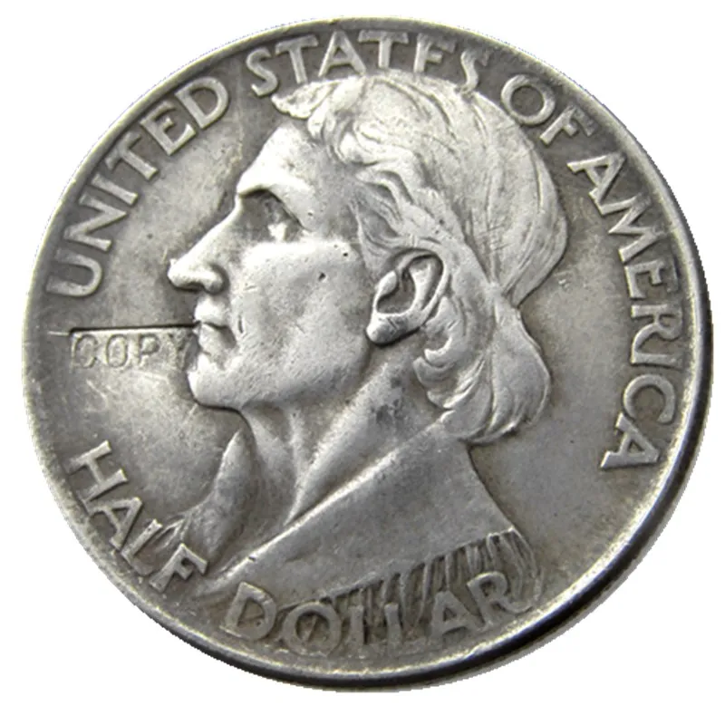 

1935-D Daniel Boone Bicentennial Commemorate Half Dollar Silver Plated Copy Coins