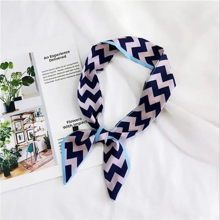 Hijab Women Bandana Ribbon Wave Narrow Strip Print Hair Band Decoration Joker Small Head Neck Scarf Bind Package Woman Scarves Hijab Women Bandana Ribbon Wave Narrow Strip Print Hair Band Decoration Joker Small Head Neck Scarf Bind Package Woman Scarves