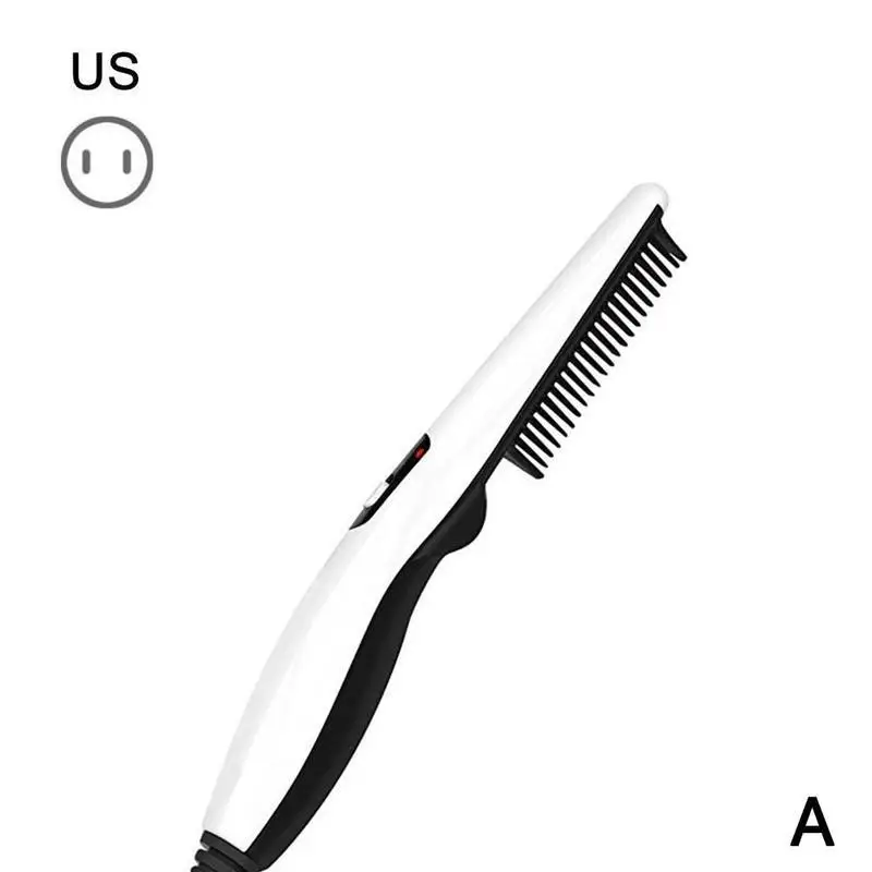 Многофункциональная Мужская расческа, выпрямитель для бороды, расческа для бороды, быстрая щетка, мини влажная расческа Барт, расческа для бороды, бигуди, инструмент для показа шапки - Цвет: A
