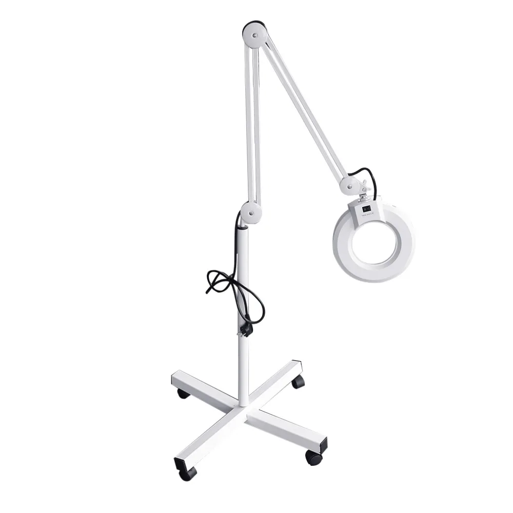 

Magnifying Lamp with Cold Fluorescent Light 5X/8X/10X/20X Magnifying Mirror With A High Stability 4-Wheel Base good quality