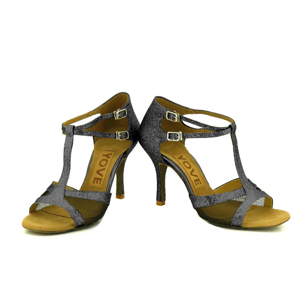 YOVE Dance font b Shoes b font Women s Latin font b Salsa b font Dance