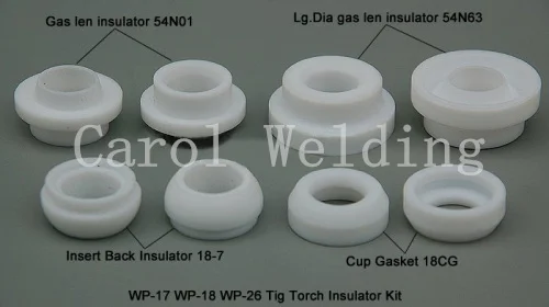 8 шт. TIG комплект изолятор чашки прокладка 54N01 54N63 18 7 18CG FIT сварочный фонарь SR PTA DB WP 17