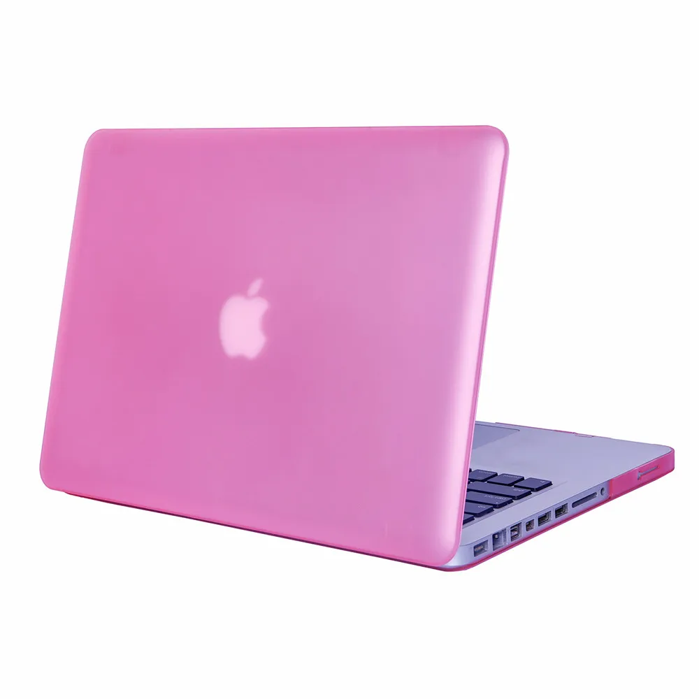 A1278 A1286 матовый чехол для ноутбука Macbook Pro 13," 15,4" Профессиональный защитный чехол 2008-2012 - Цвет: Розовый