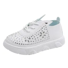 Детская повседневная обувь принцессы с кроличьими ушками и кристаллами для маленьких девочек спортивные кроссовки для девочек Chaussures Enfants# Zer