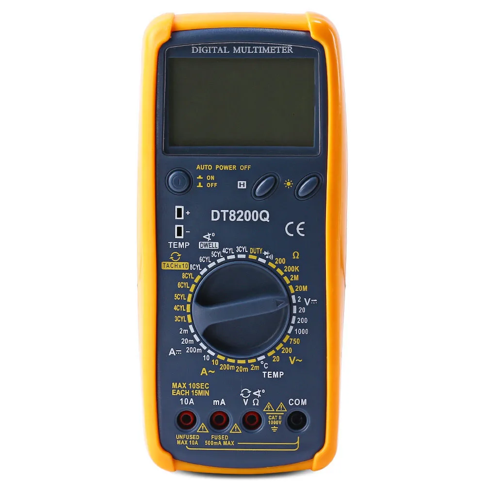 

Multifunction Digital Car Multimeter AC DC Voltmeter Tester LCD Screen Electrical Instruments Safe Reliability Tools For Home