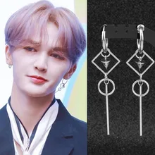 Новые унисекс серьги в стиле панк из нержавеющей стали с геометрическим одним шипом мальчики серьги-гвоздики рок хип хоп парней ювелирные гранж клипсы в стиле панк