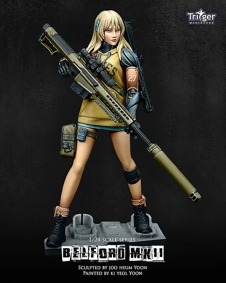 1/24 фигурки из смолы модель Kit C175 GIRL Belford MK2 несобранные неокрашенные|Наборы для
