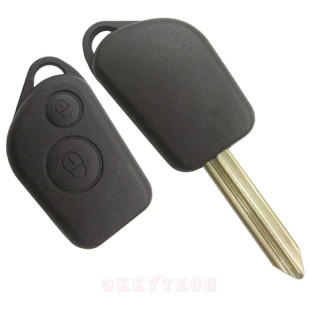 2 кнопки дистанционного входа чехол для брелка с ключом оболочка для Citroen Elysee Picasso Saxo Xsara Berlingo ключ Замена Авто стиль