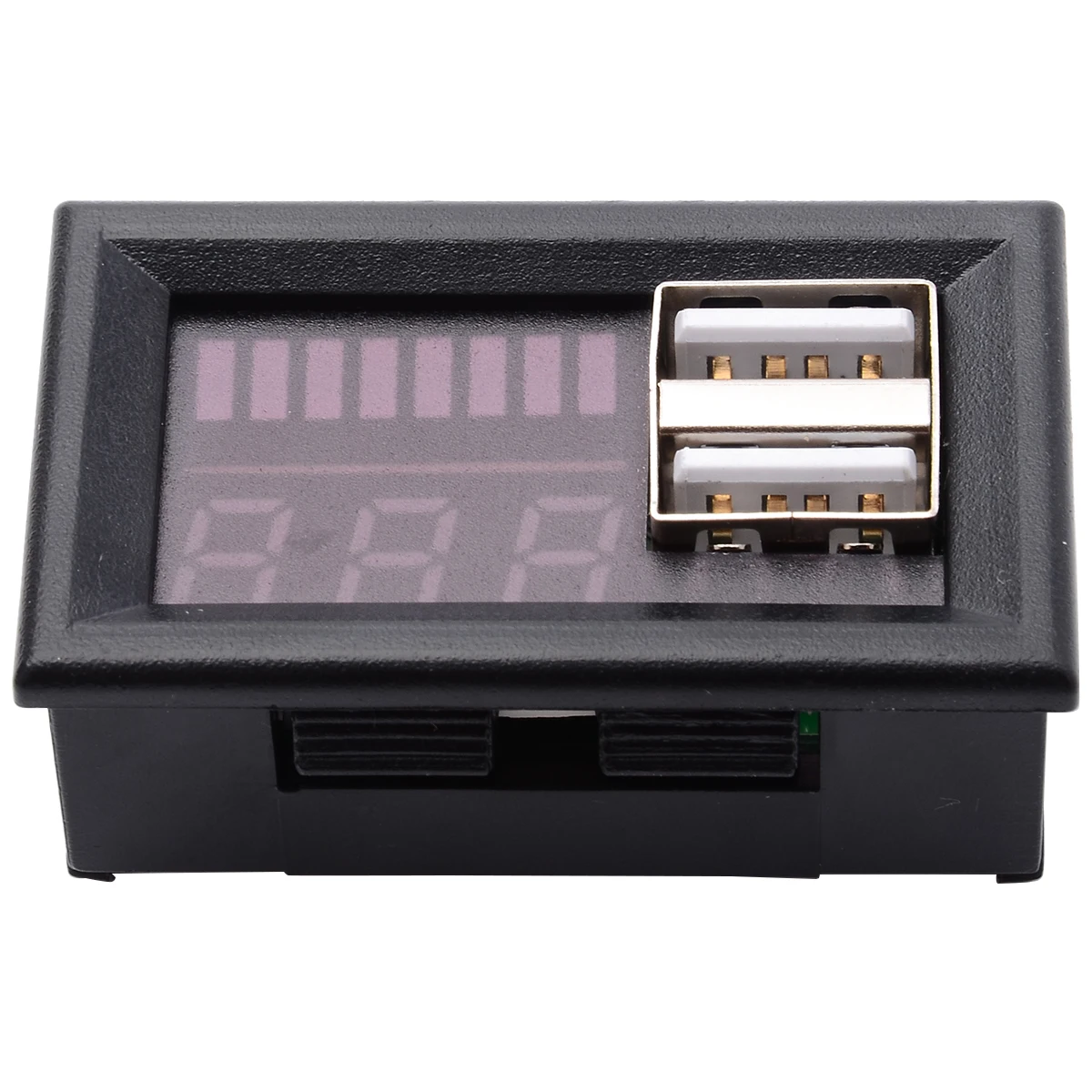 LED 12V Lead Acid Battery Capacity Indicator Voltage Meter Power Voltage Display Meter Dual USB Charger For Outdoor Power