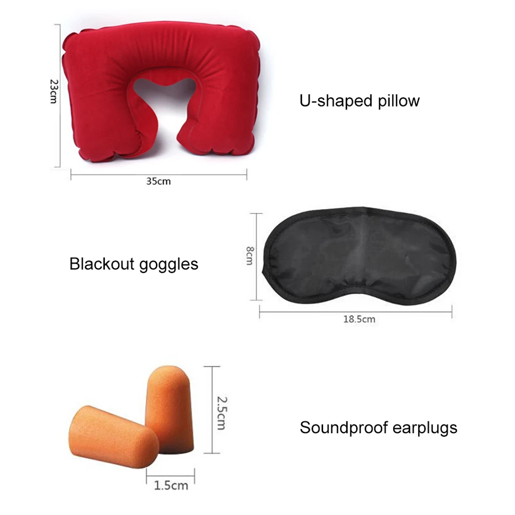 1 PC Functional Inflatable Neck Pillow Inflatable U Shaped Travel Pillow Car Head Neck Rest Air Cushion for Travel Neck Pillow