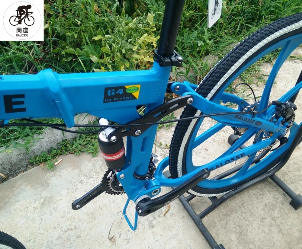 Best Kalosse alloy  Mountain   bicycle   DIY  colors   Hydraulic brakes  Folding   mountain bike 26er  21/24/27/30 speed 8
