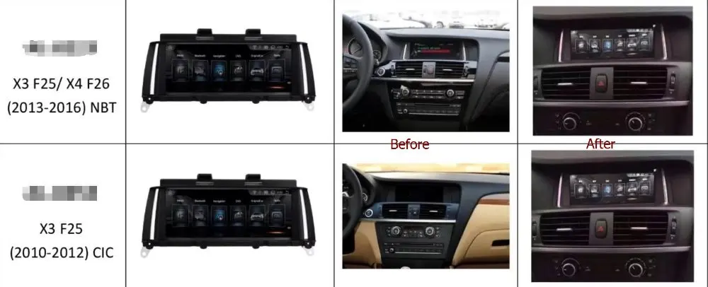 Sale 4G ram 8.8" Android 9.0 Car Gps Navigation For BMW X3 F25 X4 F26 (2010--2016)  pc Audio Vedio Radio Navigation Monitor Headunit 1