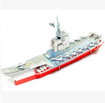 2015 новый DIY 3D трехмерная головоломка игрушки ручной работы авианосец USS модели