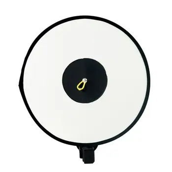 

Portable Round Softbox Universal Photography Studio Flash Diffuser Soft Box For Canon Speedlite Black