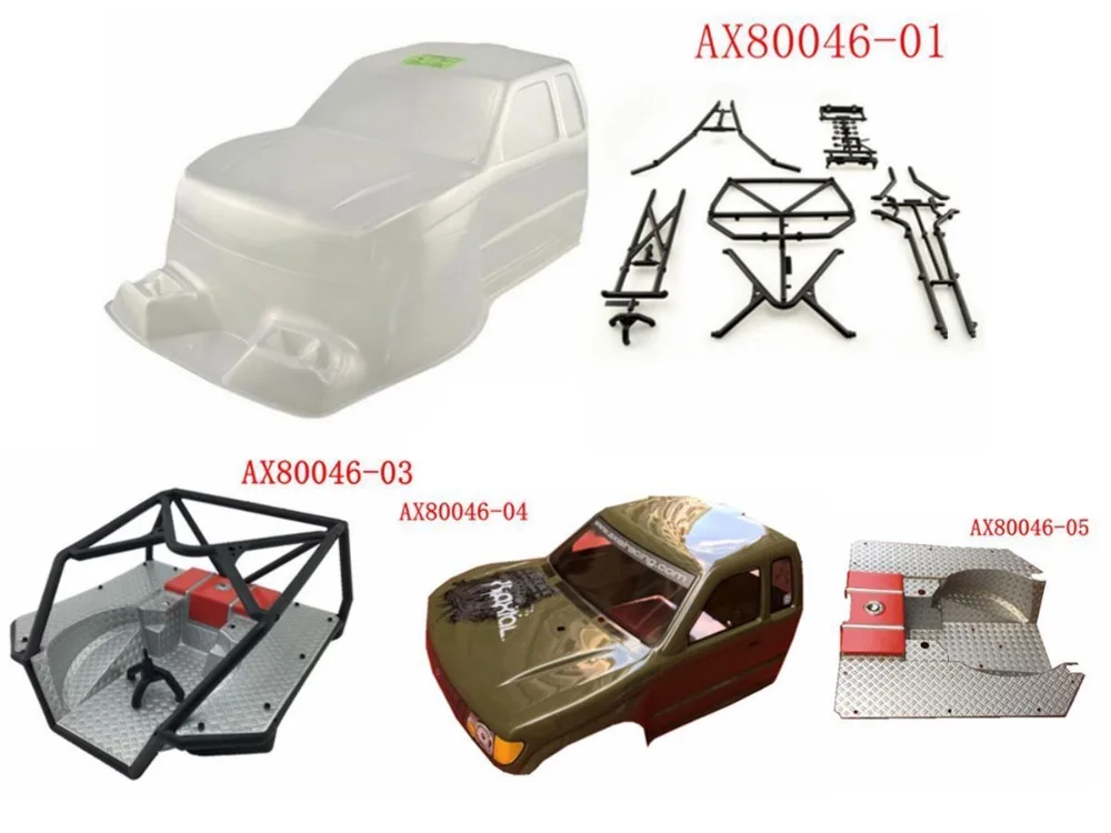 

Axial AX80046 AX90018 RC Crawler car 1/10th sacle SCX10 Roll Cage Flat Bed Set