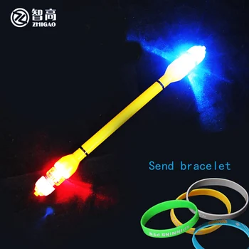 

Flash Pen Spinning Pen with light Shiny pens non slip Grip Handle Creative Rolling Ball point pen School Stationery Supplies
