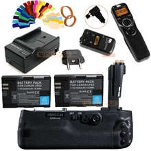 Pixle Vertax E20 Vertical Battery Grip + Wireless Timer Remote Controls + 2x LP-E6 Battery+Charger For Canon 5D Mark IV Camera