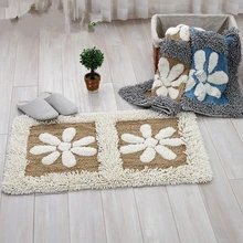 Пасторальный стиль, коврик для ванной комнаты, микрофибра, нескользящий коврик для ванной, голубой коврик для ванной, мягкий напольный коврик для домашнего декора