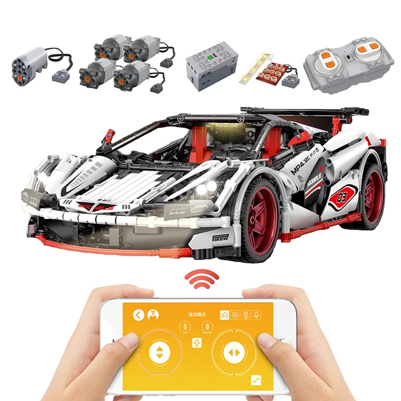 

Technic MOC-3918 ICARUS Roadster Super Sports Car With RC APP Control Building Blocks Fit Legoing Bricks Toys Gifts For Children