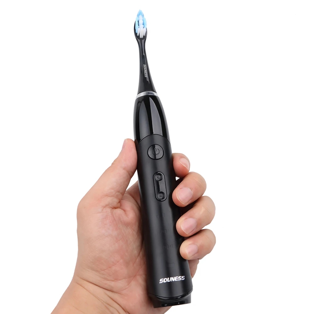 Электрическая зубная щетка Беспроводная зарядка перезаряжаемые зубные кисти для макияжа Ультра звуковой таймер щетка с 2 шт. Сменная головка