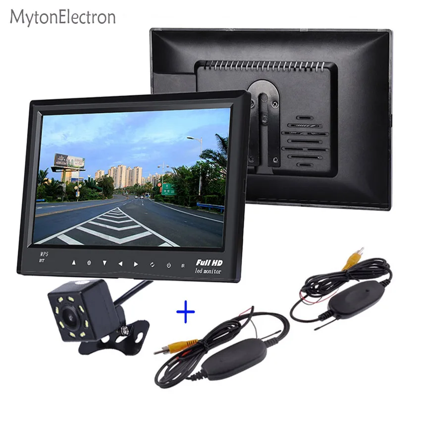 

Bluetooth LED Screen 7 inch Car FPV Monitor Mp5 TF USB + wireless 8 LED Parking Reversing RearView Backup Reverse night Camera