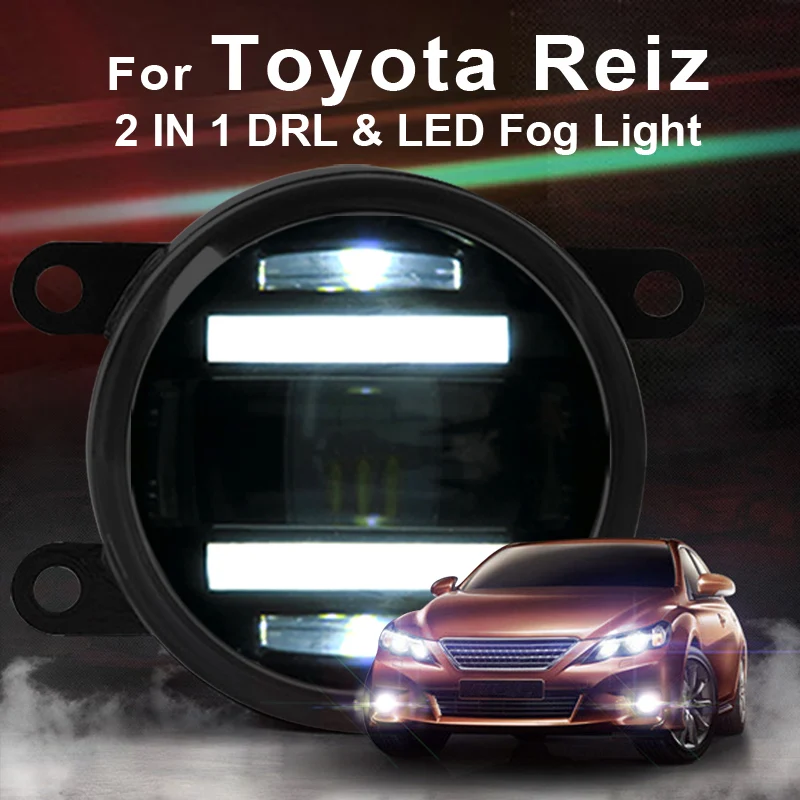 

For Toyota Reiz led fog lights+LED DRL+turn signal lights Car Styling LED Daytime Running Lights LED fog lamps 2010-2014