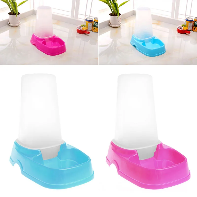 

Automatic Pet Food Cat Rabbit Dispenser Food Feeder Water Bowl Dish Easy Clean