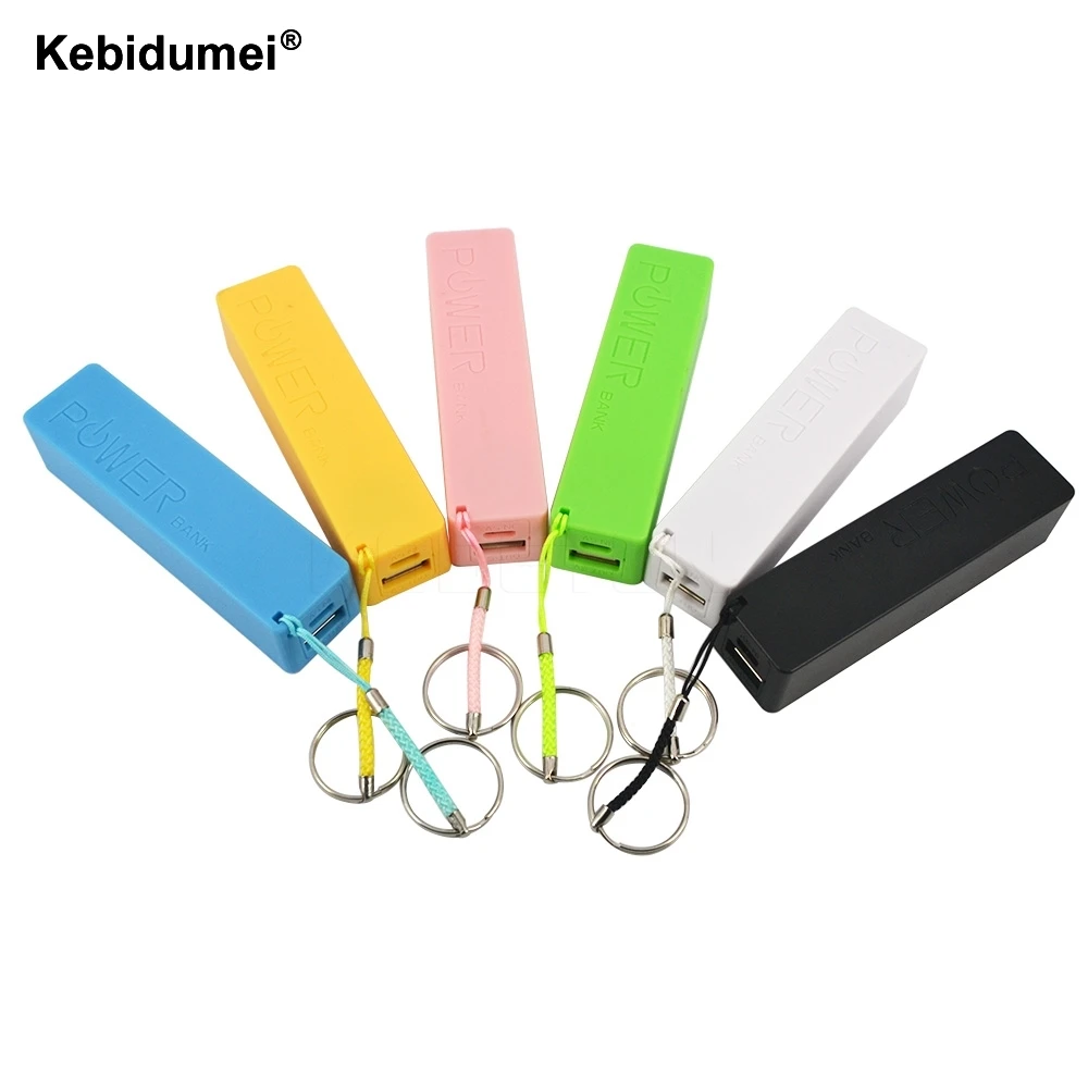 

Kebidumei New Portable Power Bank case Mini Backup Battery Charger 18650 Battery Storage Box Battery Holder Box Case
