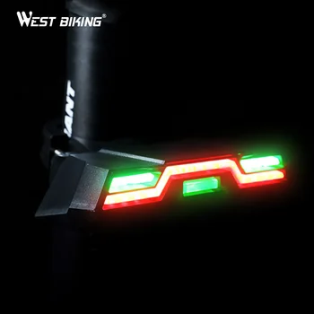 

WEST BIKING Bicycle Light USB Rechargeable LED Bike Lamp Rear Light Red Blue Green Cycling Taillight Wateproof Bike Lantern