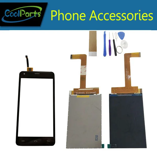 

1PC/Lot High Quality For Dexp Ixion ES550 Soul 3 Pro E350 LCD Display Screen+Touch Screen Digitizer Black Color With Tools&Tape