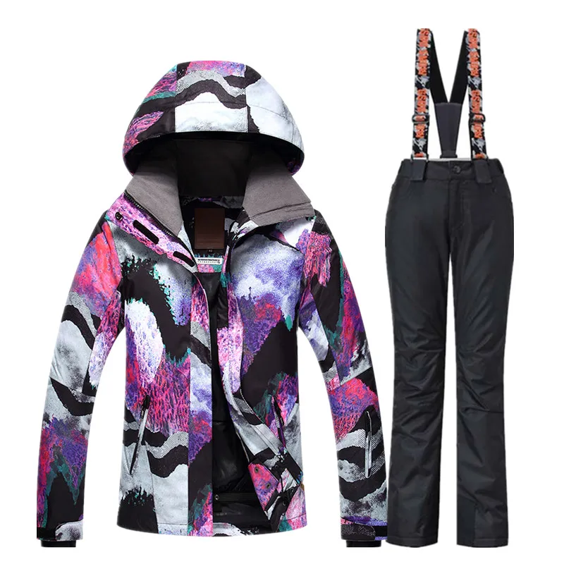 Gsou الثلوج النساء الدعاوى تزلج الشتاء على الجليد السترات و السراويل يندبروف ماء الملونة الإناث في الهواء الطلق الرياضة التزلج مجموعات Gsou الثلوج النساء الدعاوى تزلج الشتاء على الجليد السترات و السراويل يندبروف ماء الملونة الإناث في الهواء الطلق الرياضة التزلج مجموعات