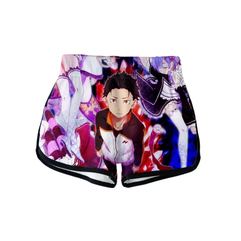 

Hot Re's different world life from scratch Spring Cool Casual Hot Salt 3D Print Women Clohtes Shorts Kpop Kawaii Harajuku Summer