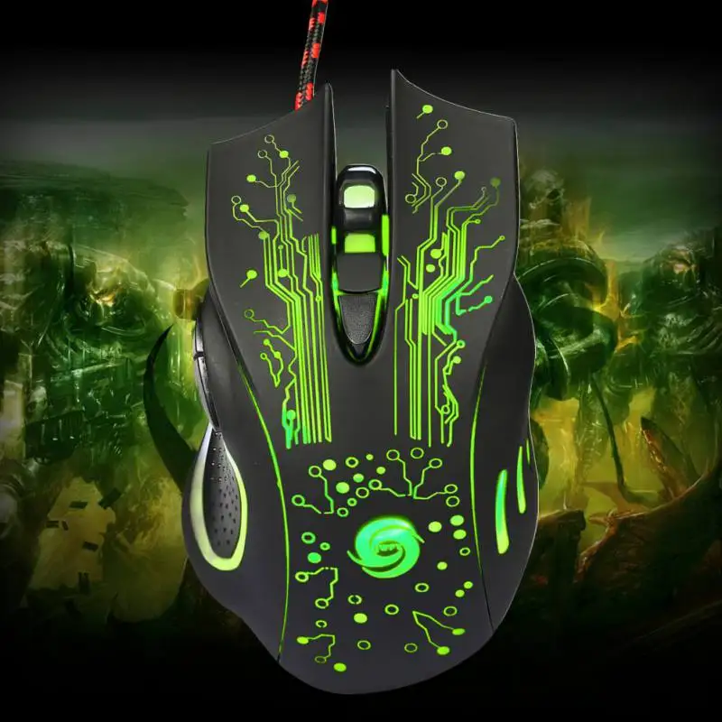

A885 5500DPI 6-key Gaming Mouse for PC Laptop Cool Wired Gaming Mouse Colorful Glowing Professional