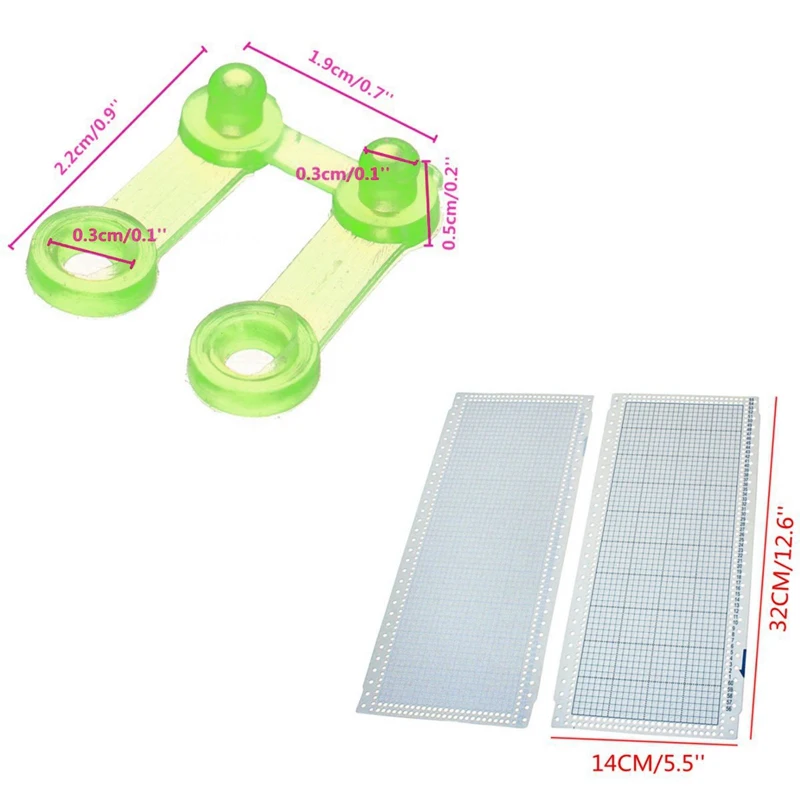 10sheets-24-Stitch-Punch-Card-4-Clips-for-Brother-Knitting-Machines-KH860-KH260-Punch-Cards-DIY (4)