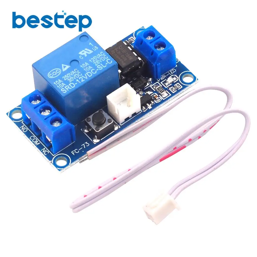 

DC 5V 12V 24V 1 Channel Latching Relay Module with Touch Bistable Switch MCU Control