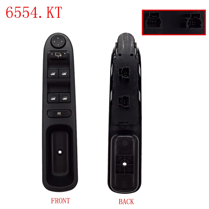 Переключатель Стеклоподъемника 6554.KT/6554.ER для Peugeot 207 307CC 307SW 2003 2010 Citroen C3 Picasso 6554.QC