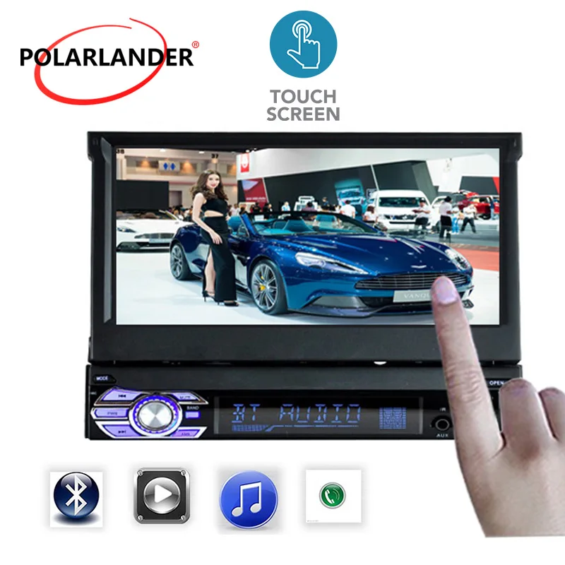 Автомагнитола с bluetooth 7 дюймов 1 Din USB TF MP4 MP5 видеоплеер аудио зеркальная связь din 3
