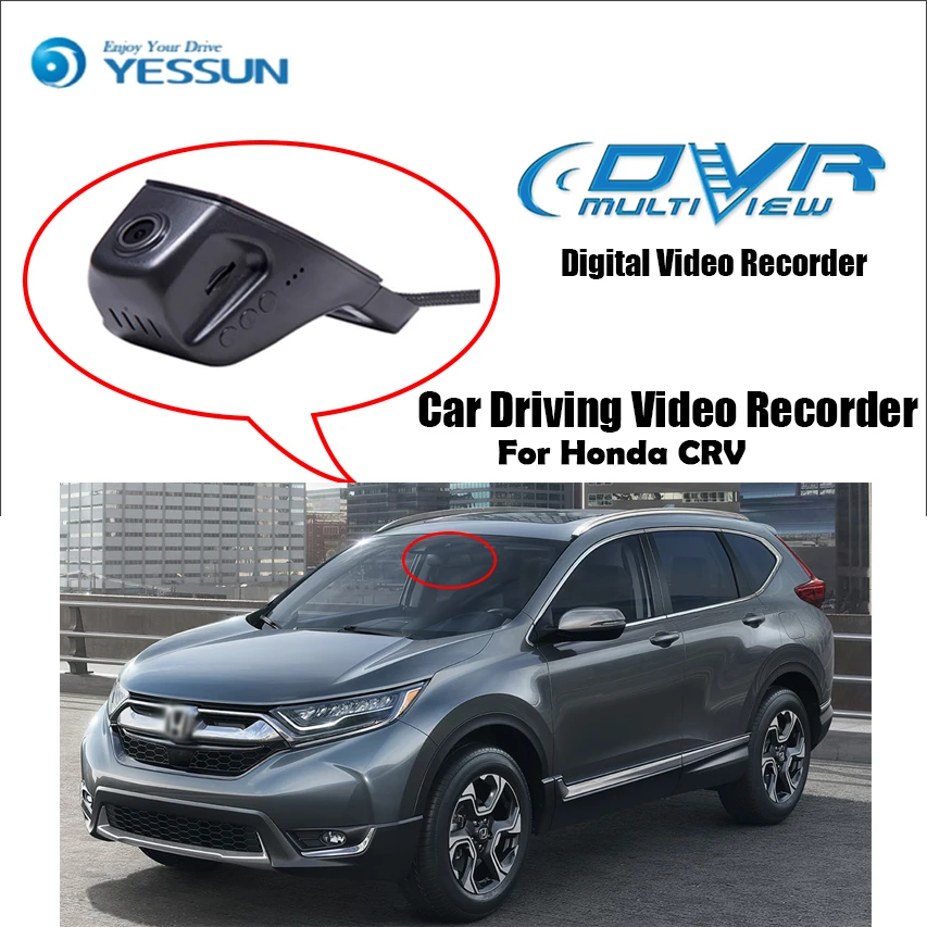 YESSUN for Honda For CRV For CR V Car DVR Driving Video Recorder Mini
