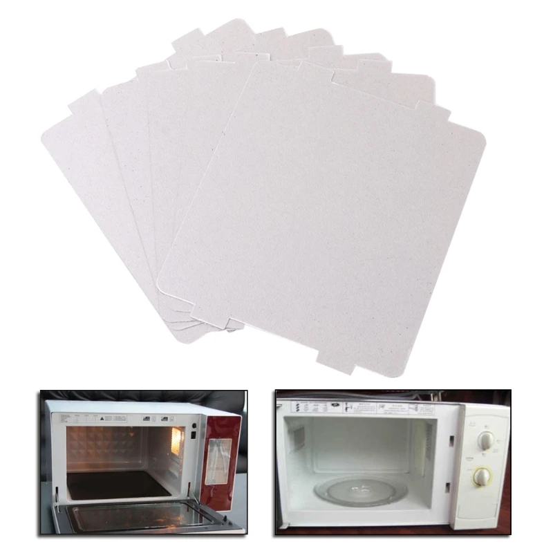 5Pcs Mica Plates Sheets Microwave Oven Repairing Part 108x99mm Kitchen For Midea Mar28 1 pcs microwave ovens light bulb lamp globe 250v 2a fit for midea most brand microwave ovens bulb for kitchen