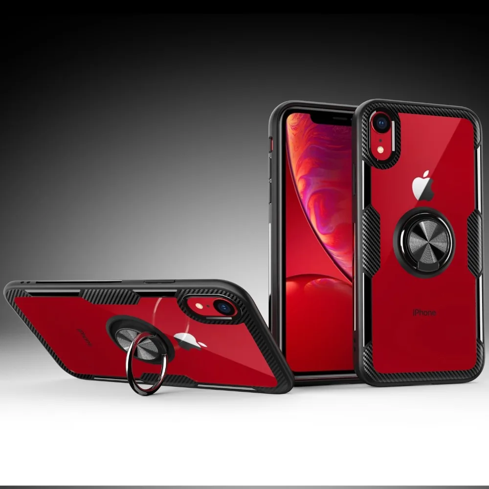 Чехол для iPhone Xs Max, чехол для iPhone Xr, для iPhone 8 Plus, роскошное прозрачное защитное кольцо, оболочка для iPhone 6, 6s, 7, чехол