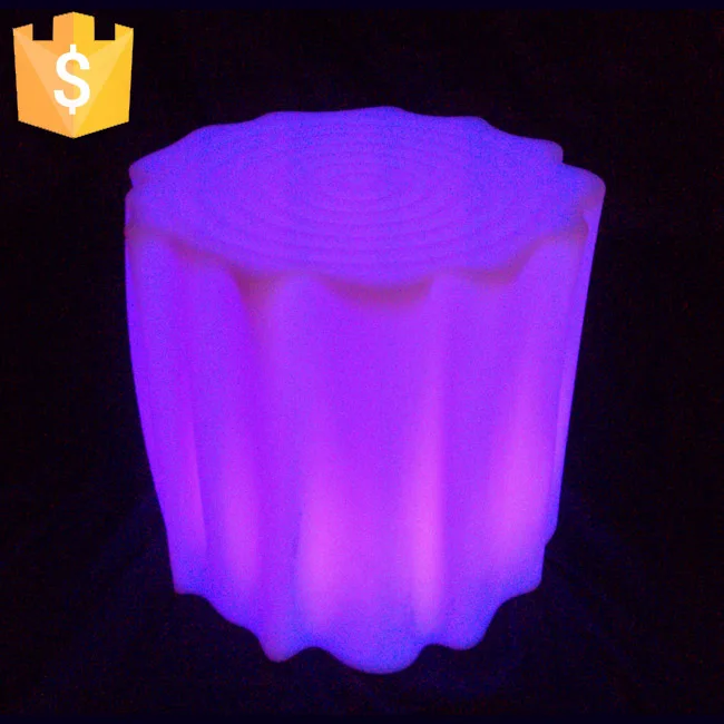 LED plastic stool light up bar stool illuminated bar Outdoor and indoor fancy plastic flashing chair Free shipping 10pcs/Lot