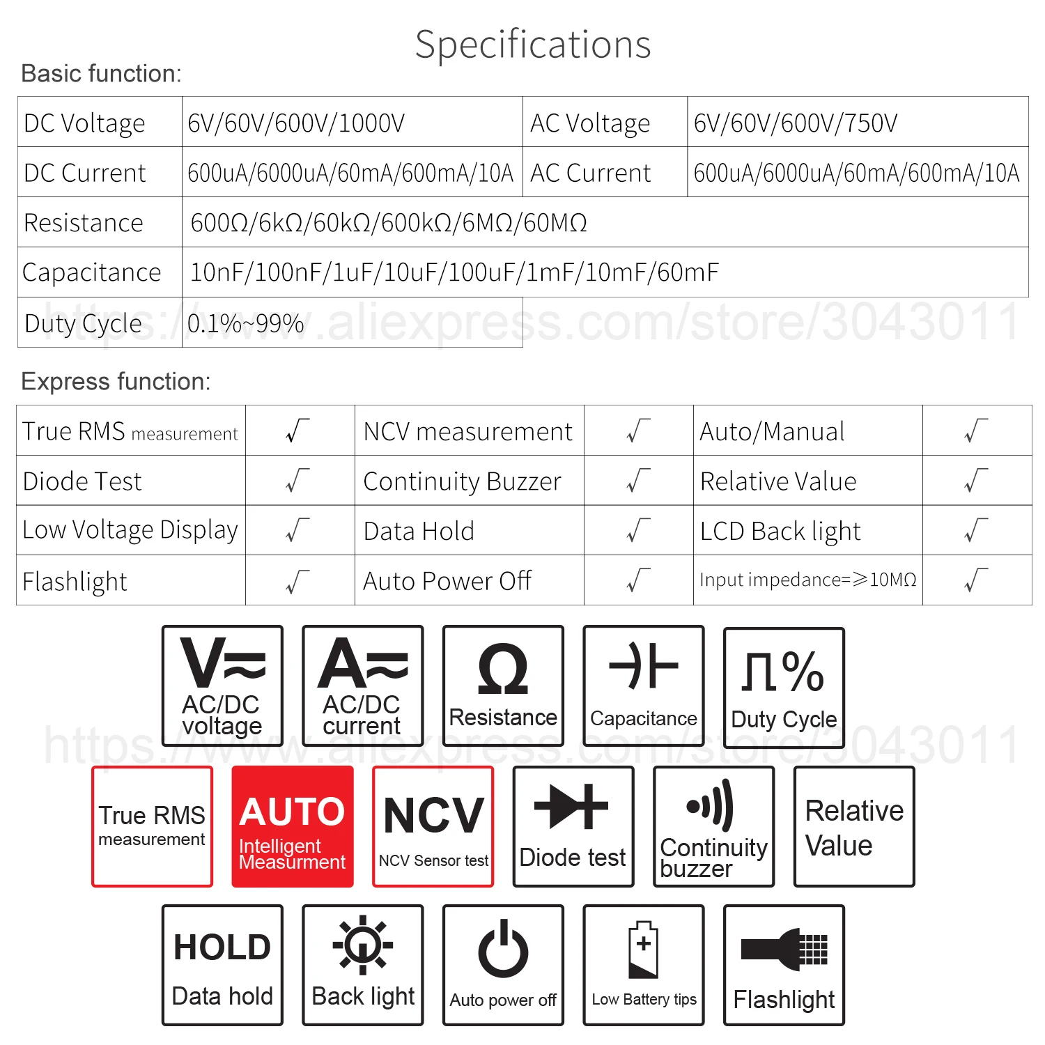 Goede Kaemeasu Intelligente Automatische Scanning Digitale Multimeter 3 5 6 digit DC AC Elektronische Onderhoud instrument Gereedschap KM DM01D
