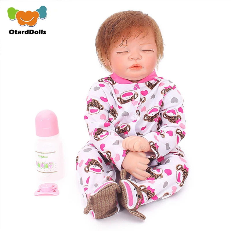 

OtardDolls Bebe Baby Reborn Doll 22inch 55cm Silicone Vinyl Bebe Reborn Dolls Adorable Lifelike Toddler For Gift Fast Shipping