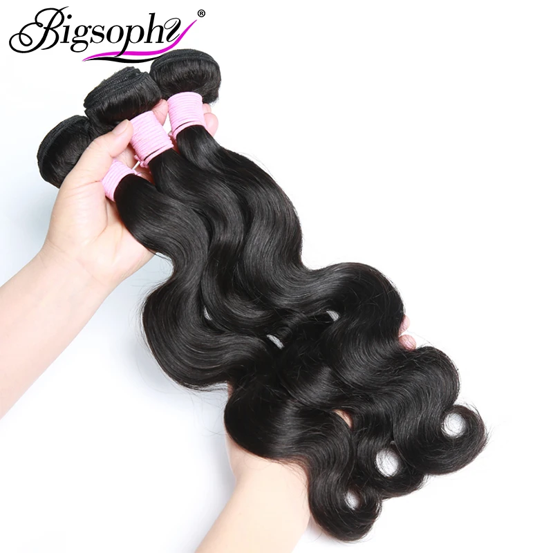 Bigsophy Body Wave Hair Brazilian Weave Hair Bundles 3Bundles Hair With 13*4 Lace Frontal Closure 100% Remy Human Hair Extension Bigsophy Body Wave Hair Brazilian Weave Hair Bundles 3Bundles Hair With 13*4 Lace Frontal Closure 100% Remy Human Hair Extension