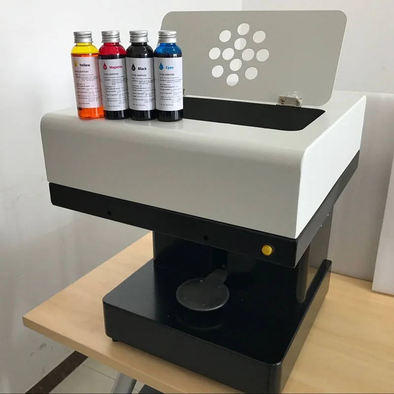 CMYK colours 3d Coffee Printer Machine with USB connectionin Food