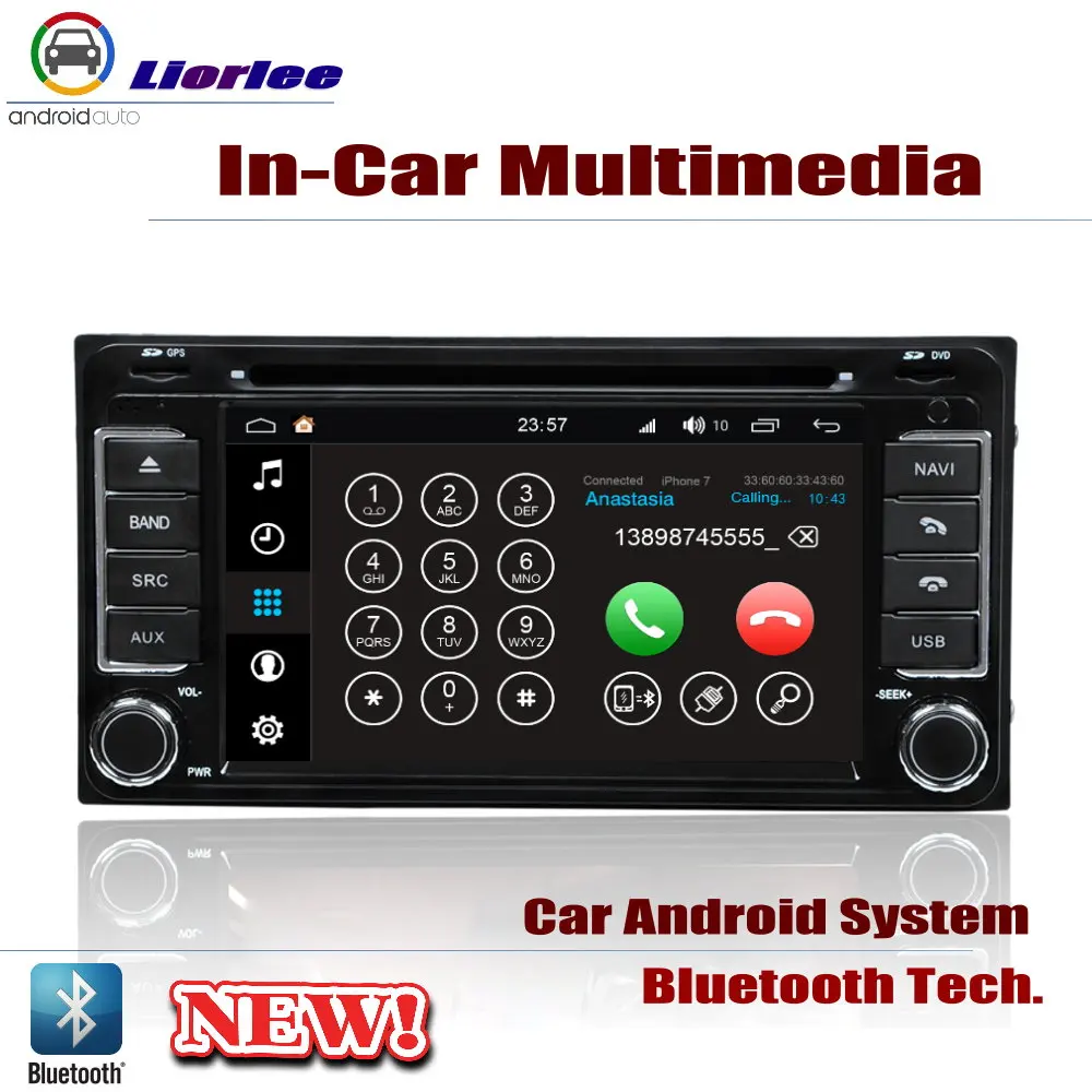 Для Toyota Alphard(AH10) 2002~ 2008 автомобильный Android плеер DVD gps навигационная система HD экран Радио Стерео интегрированный мультимедиа